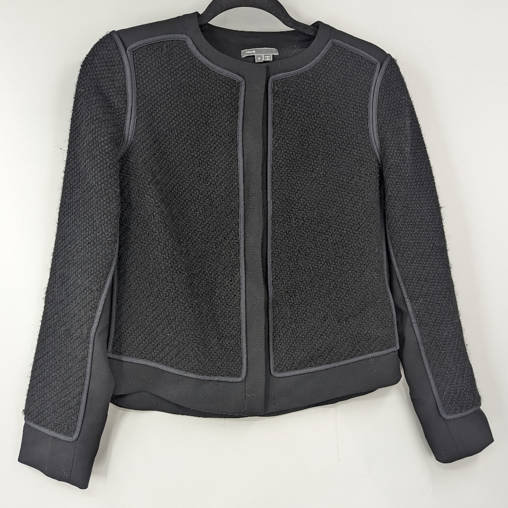 Vince. Wool Panel Jacket Blazer